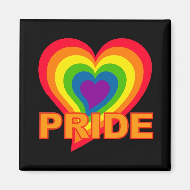 Rainbow-Pride-Magnet Magnet (Vorne)