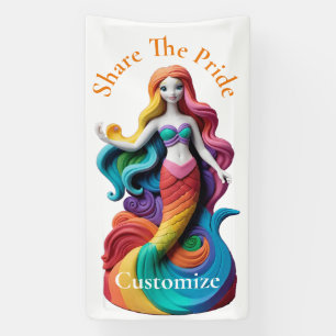 Rainbow Pride Mermaid Thunder_Cove Banner