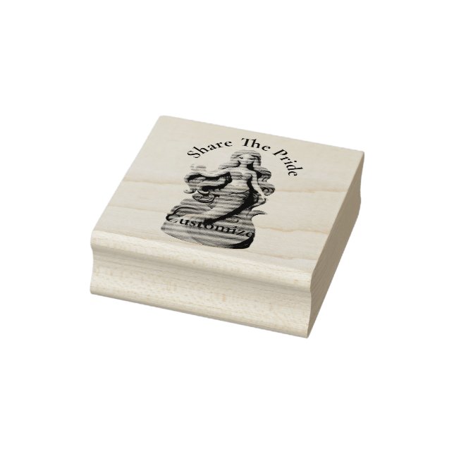 Rainbow Pride Mermaid Thunder_Cove Gummistempel (Stempel)