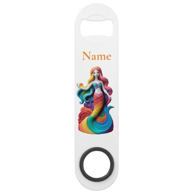 Rainbow Pride Mermaid Thunder_Cove Speed Flaschenöffner (Vorderseite)