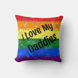 Rainbow Pride Mosaic Liebe Daddies Kissen