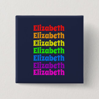 Rainbow Pride Name Button