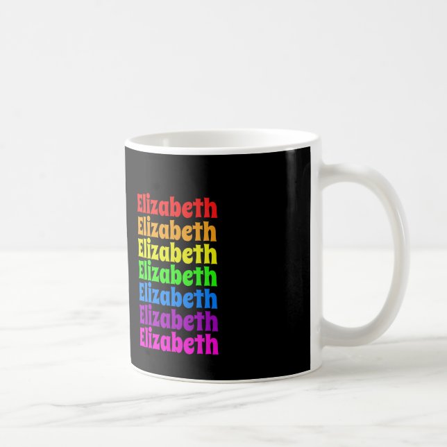 Rainbow Pride Name Kaffeetasse (Rechts)