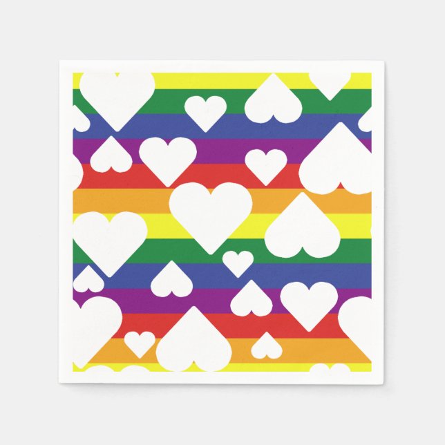 Rainbow Pride Napkins Serviette (Vorderseite)