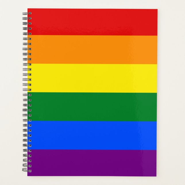 Rainbow Pride Planer (Vorderseite)