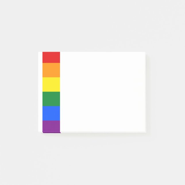 Rainbow Pride Post-it Klebezettel (Vorderseite)