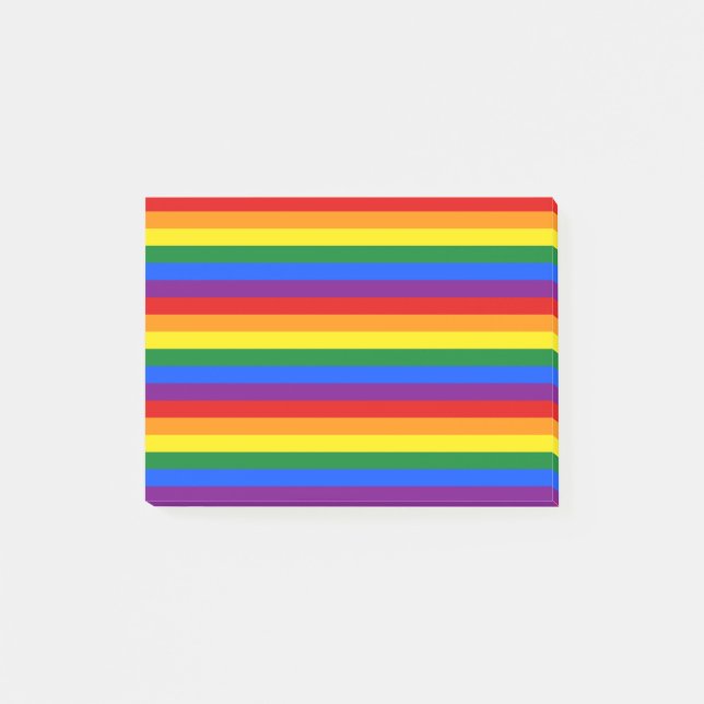 Rainbow Pride Post-it Klebezettel (Vorderseite)