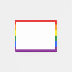 Rainbow Pride Postit-Hinweise Post-it Klebezettel