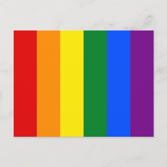 Rainbow Pride Postkarte (Vorderseite)