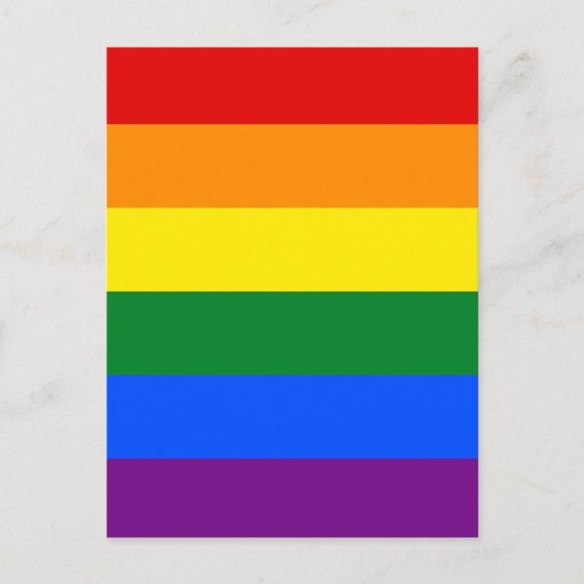 Rainbow Pride Postkarte (Vorderseite)