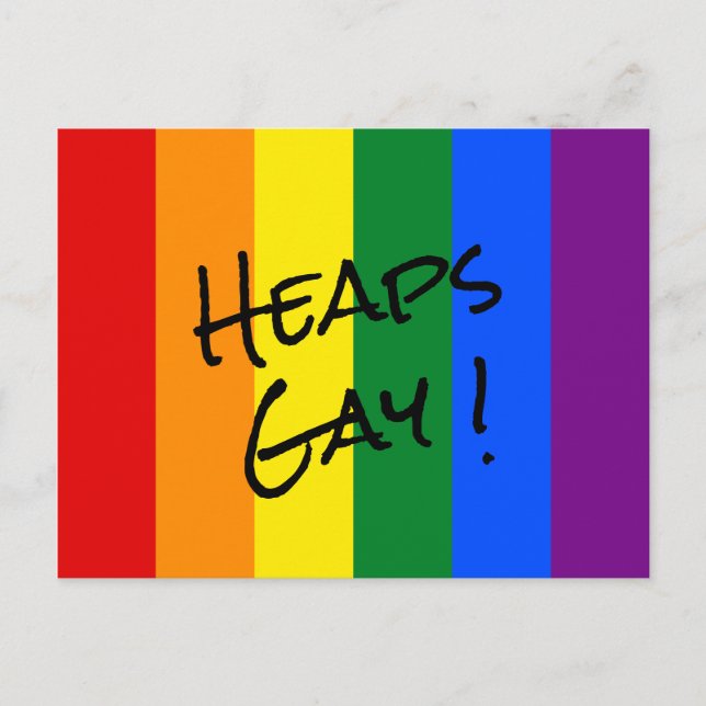 Rainbow Pride Postkarte (Vorderseite)