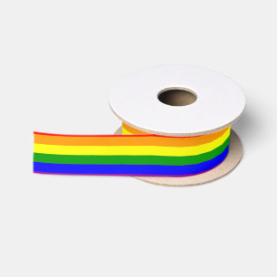 Rainbow Pride Ribbon Satinband