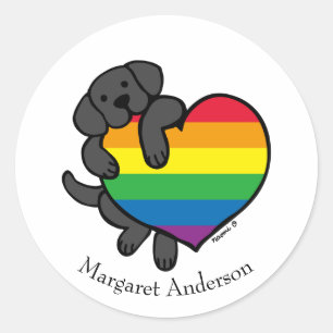 Rainbow Pride Runder Aufkleber