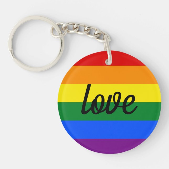 Rainbow Pride Schlüsselanhänger (Vorderseite)