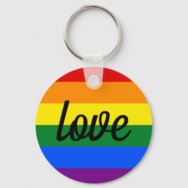 Rainbow Pride Schlüsselanhänger (Vorderseite)