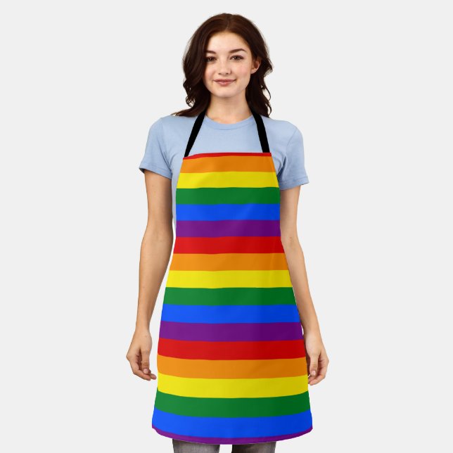 Rainbow Pride Schürze (Getragen)