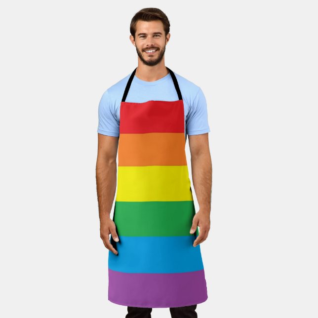 ‚Rainbow Pride‘ Schürze (Getragen)