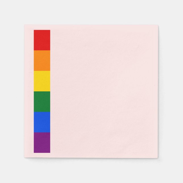 Rainbow Pride Serviette (Vorderseite)
