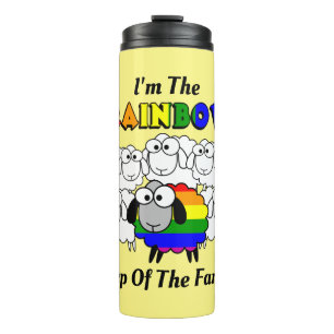 Rainbow Pride Sheep Thermosbecher