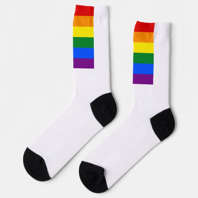 Rainbow Pride Socks Socken (Linkes Detail)