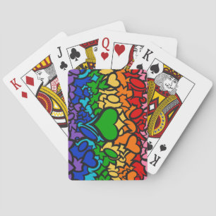 Rainbow Pride Squiggle Spielkarten