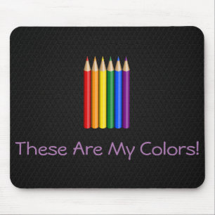 Rainbow-Pride-Stifte Mousepad