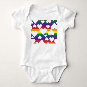 Rainbow Pride T-Shirt Baby Strampler