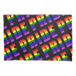 Rainbow Pride Text Art auf benutzerdefinierter sch Kissenbezug