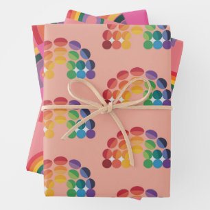 Rainbow Pride Tissue Paper Wrappers Geschenkpapier Set