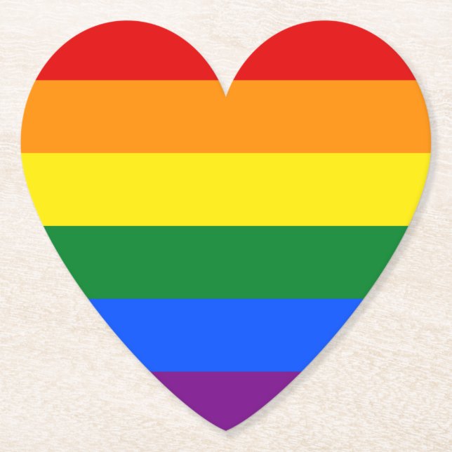 Rainbow Pride Untersetzer (Vorderseite)