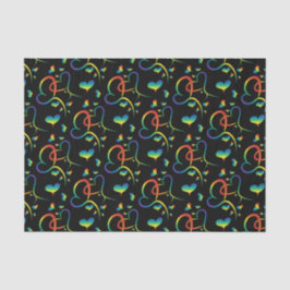 Rainbow Pride Valentine Gewebepapier Seidenpapier