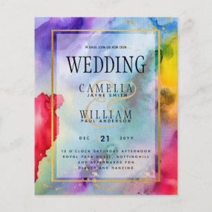 RAINBOW PRIDE WEDING INVITATION Tinte LeahG