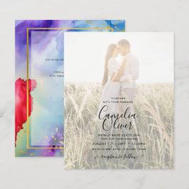 RAINBOW PRIDE WEDING INVITATION Tinte LeahG