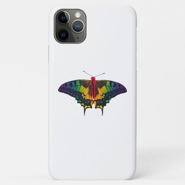 Rainbow Prilag Frack Butterfly Case-Mate iPhone Hülle (Rückseite)