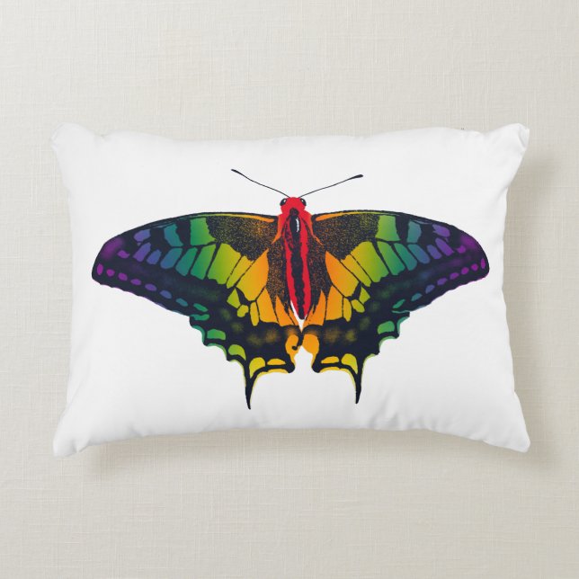 Rainbow Prilag Frack Butterfly Dekokissen (Vorderseite)