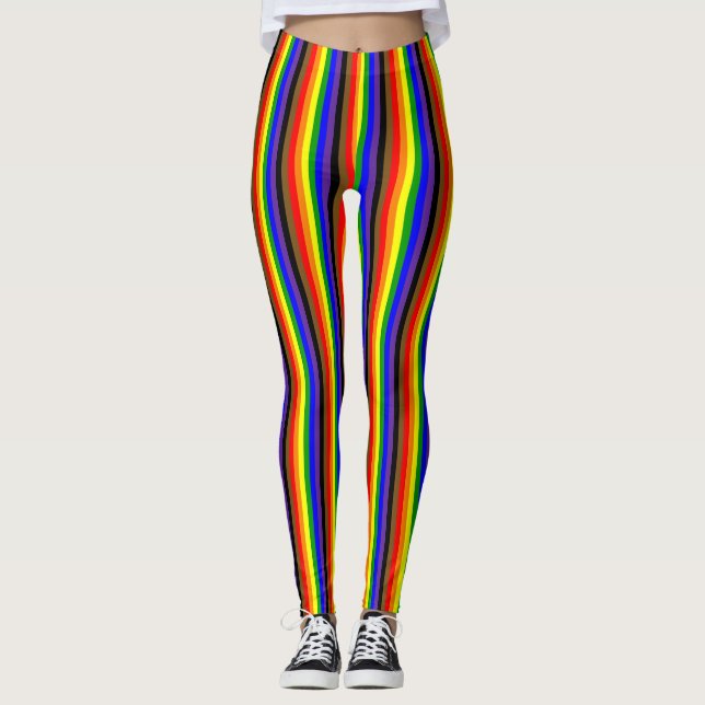 Rainbow Prilag für vertikale Philadephia Leggings (Vorderseite)