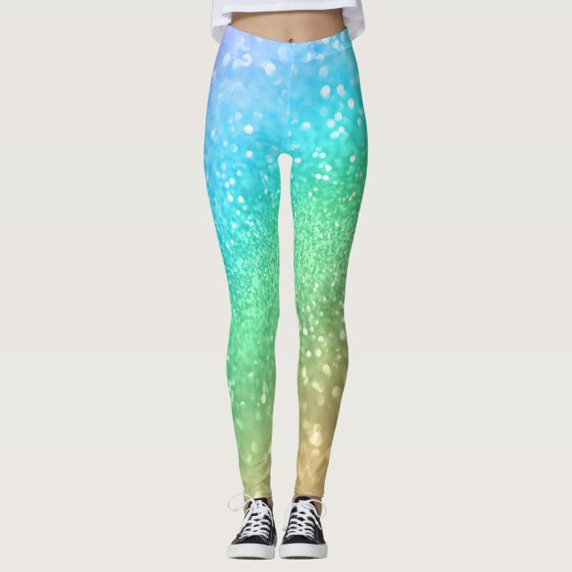Rainbow Princess Glitzer #1a (Imitate Glitzer) #sh Leggings (Vorderseite)