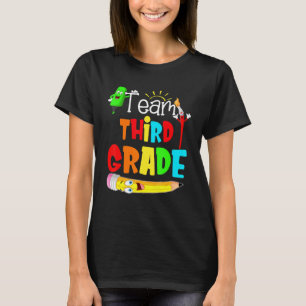 Rainbow Print Third Grade Teacher K T-Shirt