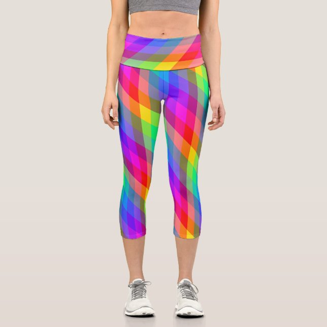 Rainbow Prism Capri Leggings (Vorderseite)