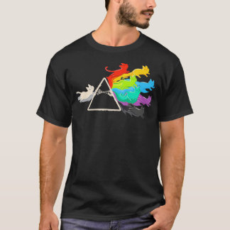 Rainbow Prism Scientific Cat Funny T-Shirt