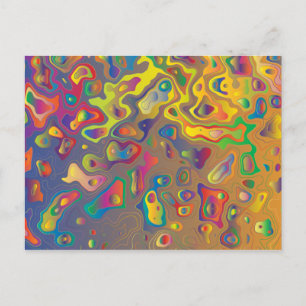 Rainbow Prism Wassertropfen auf der Postkarte