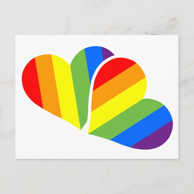 Rainbow Prix Couple Postkarte (Vorderseite)