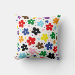 Rainbow Progress Prilag Blume Doodle Quasar Kissen