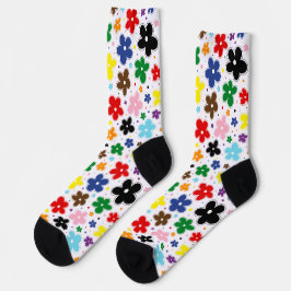 Rainbow Progress Prilag Blume Doodle Quasar Socken