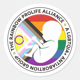 Rainbow ProLife Alliance Rundaufkleber Runder Aufkleber