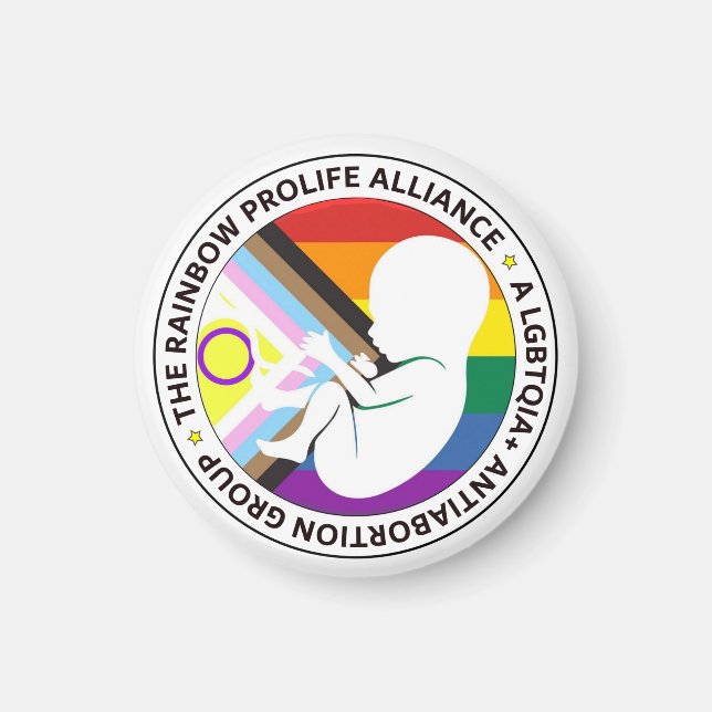 Rainbow ProLife Magnet (Vorne)