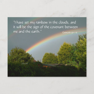 Rainbow Promise, Genesis 9/13   Postkarte