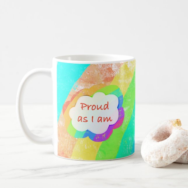 Rainbow Proud als ich Coffee Tasse bin (Mit Donut)