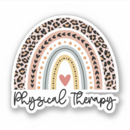 Rainbow PT PTA Physikalischer Therapeut Geschenk Aufkleber