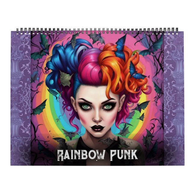 Rainbow Punks by Ivy and Bat Art Calendar Kalender (Titelbild)